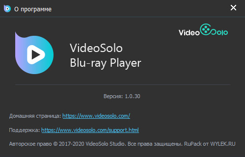 VideoSolo Blu-ray Player 1.0.30 + Rus