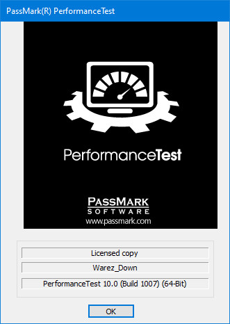 PassMark PerformanceTest 10.0 Build 1007