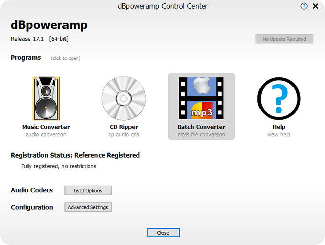 dBpoweramp Music Converter R17.1 Reference