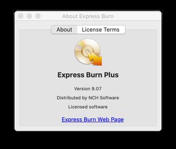 Express Burn Plus 9.07 macOS