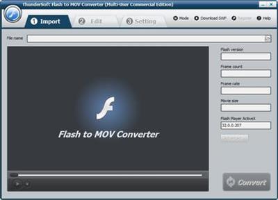 ThunderSoft Flash to MOV Converter 4.1.0