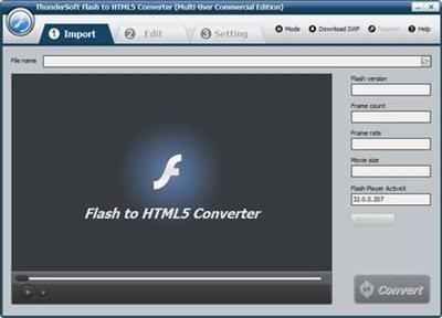 ThunderSoft Flash to HTML5 Converter 4.1.0