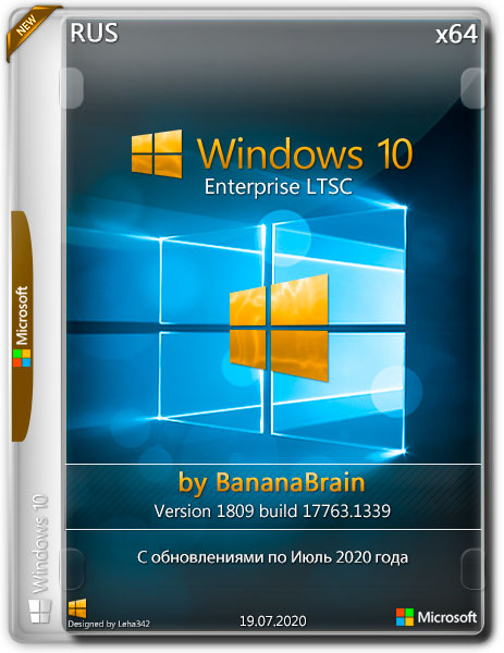 Windows 10 Enterprise LTSC x64 1809.17763.1339 by BananaBrain (RUS/2020)