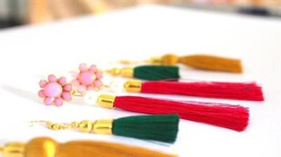 Learn How to Make Silk Thread Tassel Earrings