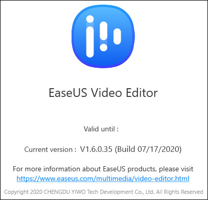 EaseUS Video Editor 1.6.0.35