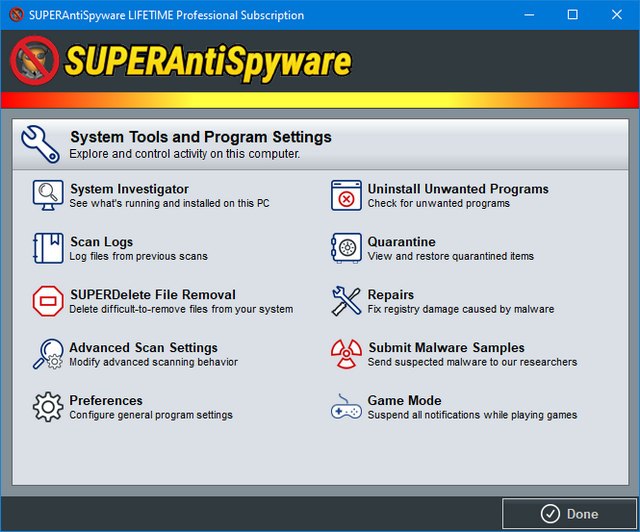 SUPERAntiSpyware Professional X 10.0.1202
