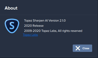 Topaz Sharpen AI 2.1.0