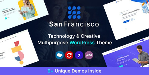 ThemeForest - San Francisco v1.1 - IT Technology and Creative WordPress Theme - 27062705
