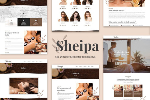 ThemeForest - Sheipa v1.0 - Spa & Beauty Elementor Template Kit - 27820705
