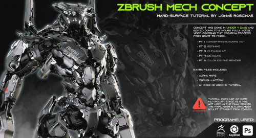 Artstation - Zbrush Mech Concept