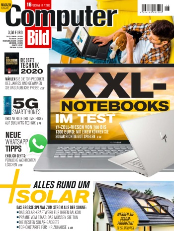 Cover: Computer Bild Magazin No 16 vom 17  Juli 2020
