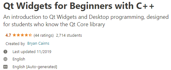 Udemy   Qt Widgets for Beginners with C++ 2018 TUTORiAL