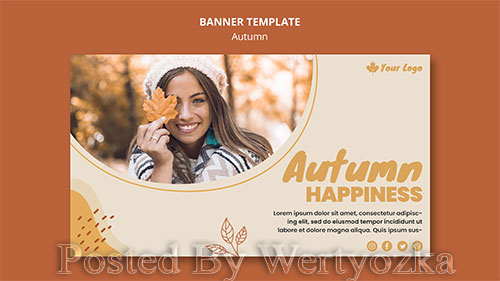 Autumn concept banner template