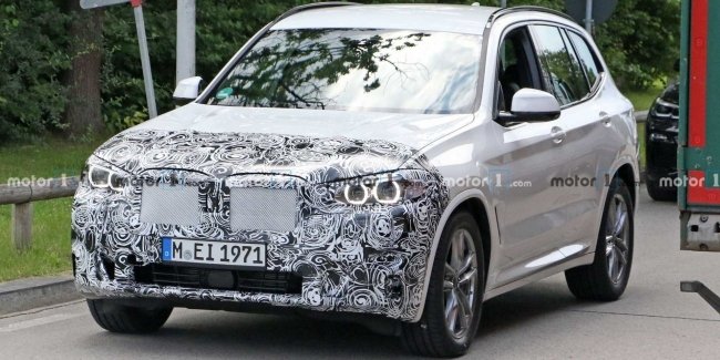 Обновленный BMW X3 замечен на тестах