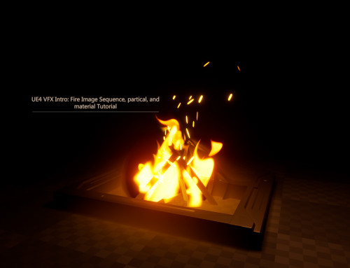 Artstation - UE4 VFX Intro - Fire Image Sequence, partical and material Tutorial