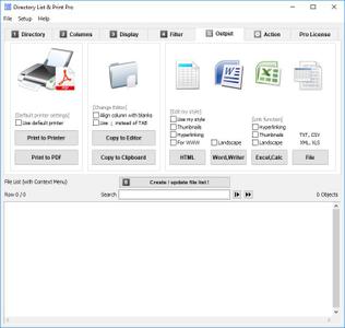 Directory List and Print Pro 4.09 + Portable