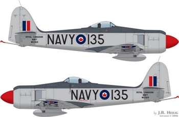 Canadian Sea Fury Camouflage and Markings