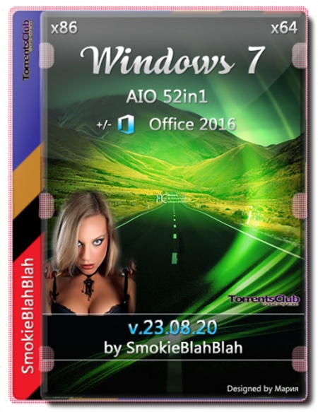 Windows 7 SP1 52in1 +/- Office 2016 by SmokieBlahBlah 23.08.20 (x86-x64)