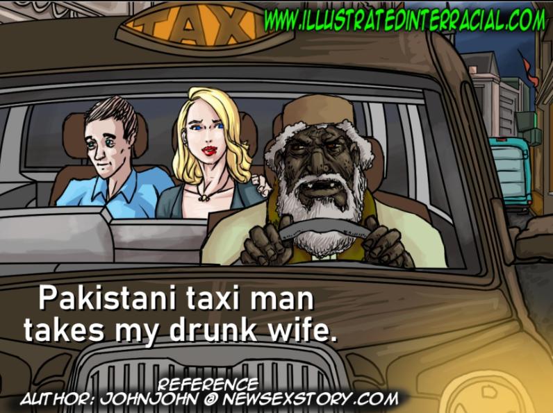 Illustratedinterracial - Pakastani Taxi Man