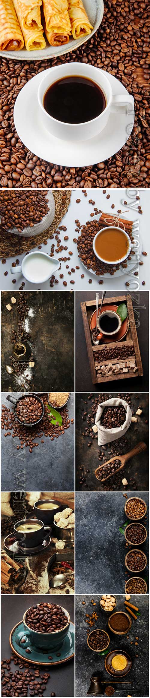 Coffee set stock photo