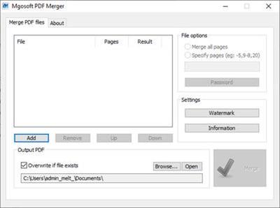 Mgosoft PDF Merger 9.4.3