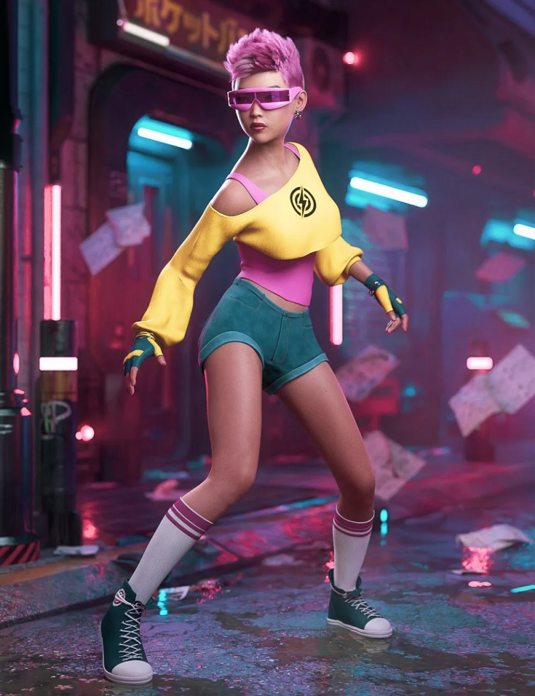 dForce Stardust Outfit for Genesis 8 Females 