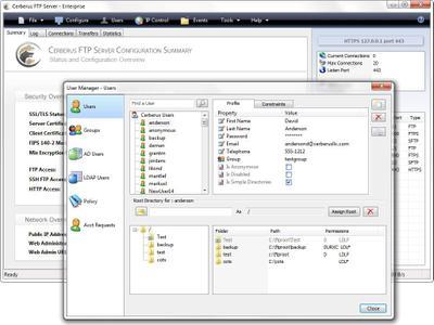 Cerberus FTP Server Enterprise 11.2.7.0