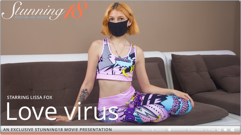 [Stunning18.com / MetArt.com] Lissa Fox - Love virus [2020.09.12, Solo, Posing, Redhead, Masturbation, 720p]
