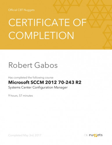 CBT Nuggets - Microsoft SCCM 2012 70-243 R2