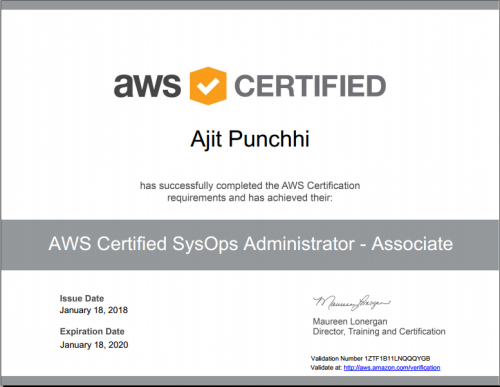 Linux Academy - AWS Certified SysOps Administrator - Associate 2020