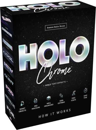 GraphicRiver - Holographic Text Effects vol 3