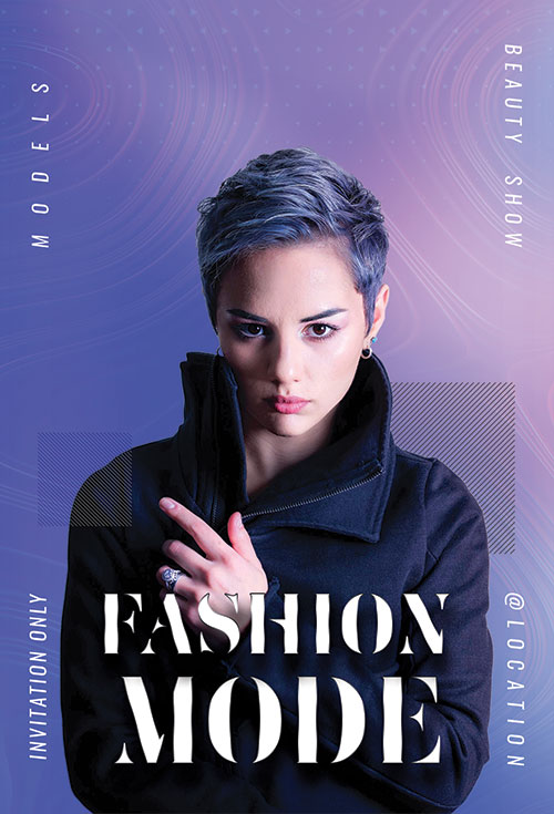 Fashion Mode psd flyer template