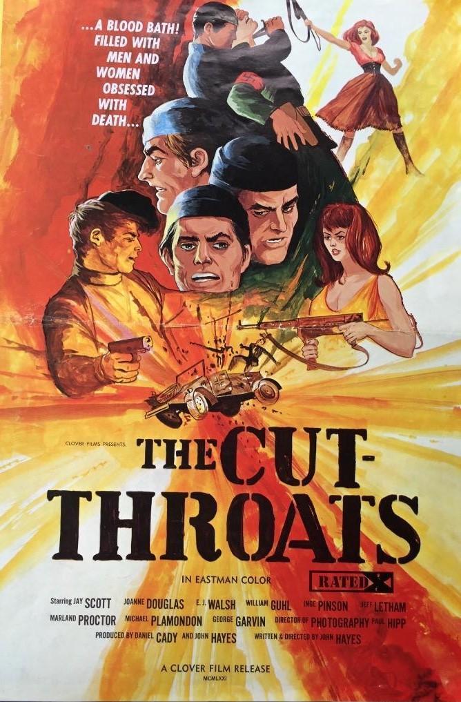 The Cut-Throats /  (John Hayes, Clover Films) [1969 ., Adventure | Crime | Drama | Thriller | War, HDRip, 1080p] (Jay Scott ... Sgt. Joseph Tackney E.J. Walsh ... Captain Franklin B. Kohler III William Guhl ... German General Janice Dougla