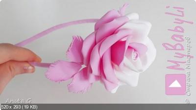 Цветы как живые из фоамирана Розы под любую основу 7923f5ca67b94ff79d650bd3de4581f0