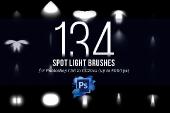 Creative Market - 134 Spotlight Brushes for Photoshop